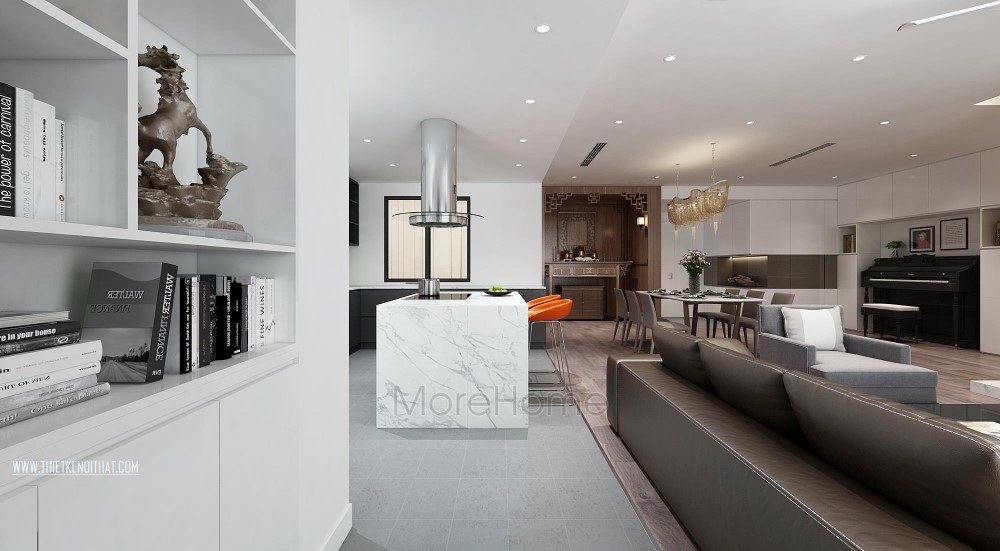 Mẫu kệ sạch hiện đại chung cư 